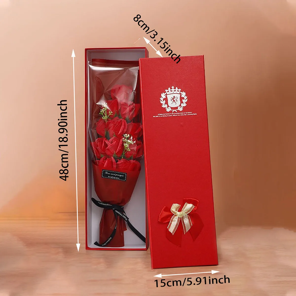 Rose Flowers Set Room Home Decoration Gift Box for Women Table Accessories New Year's Decors 3