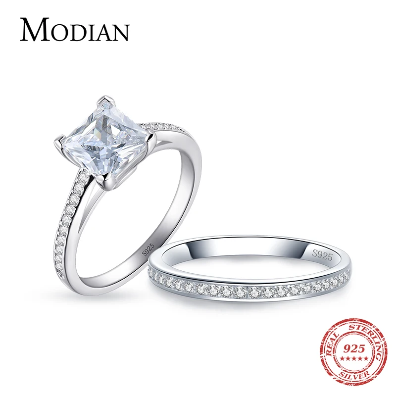 2022 New Rainbow Jewel real 925 sterling silver wedding ring engagement jewelry fasion AAAAA 2Ct zircon bridal rings for women 1