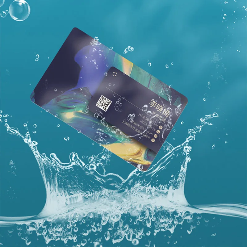 Custom white pvc plastic frost Business Card /print card /waterproof/ name/visiting card / custom business card printing 5