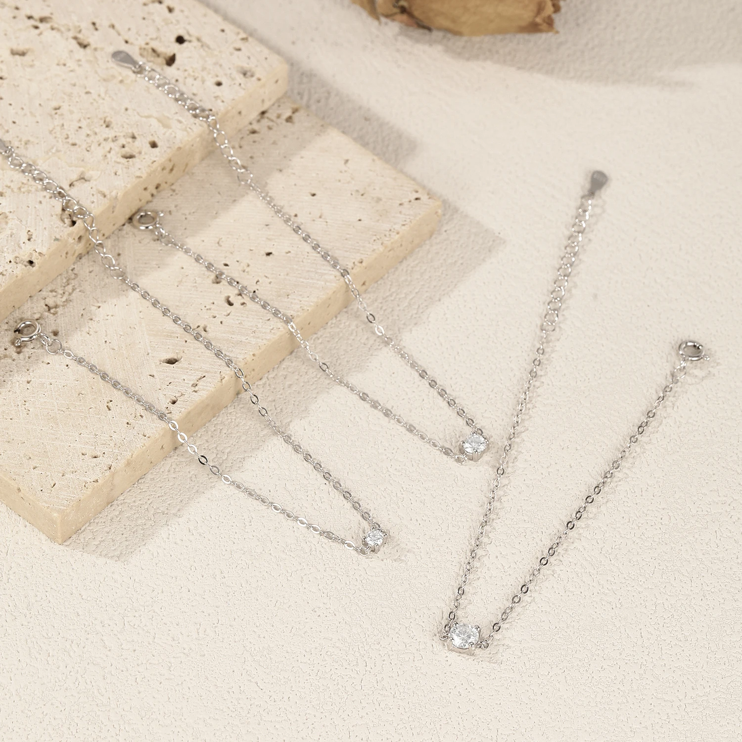 MODIAN D Color Moissanite Bracelet 925 Sterling Silver Classic Minimalist Daily Link Chain Bracelet For Women Fine Jewelry 5