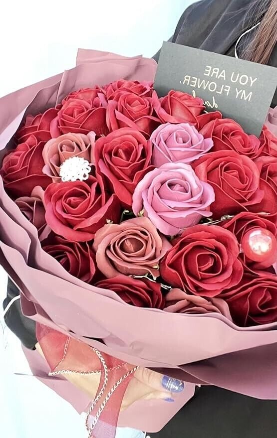 Rose Soap Bouquet Artificial Flowers, Valentine's, Anniversary, Wedding, Birthday - Image 4