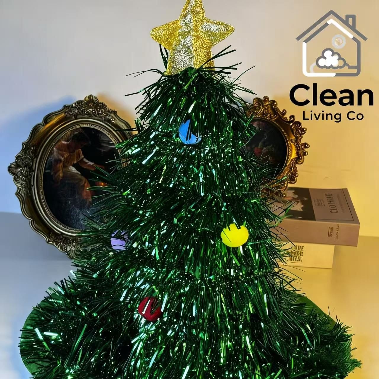 Christmas Tree Hats Xmas Hat Santa Hats Glitter Tinsel Hat Holiday - Image 4