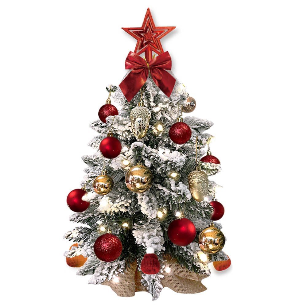 2ft Mini Christmas Tree With Light Artificial Small Tabletop Christmas Decoratio - Image 4