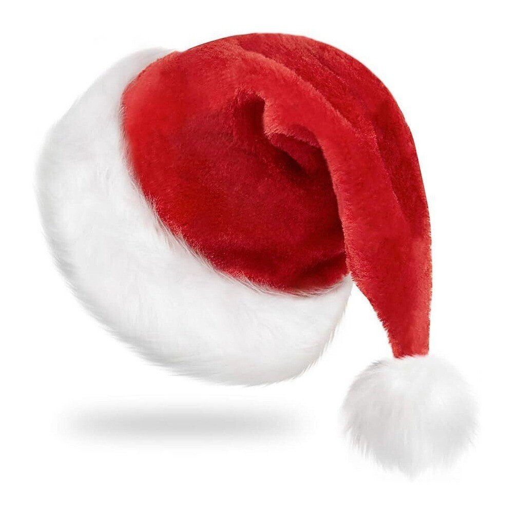 Christmas Santa Claus Cap Adult Christmas Holiday Hat Thickened Santa Claus Hat - Image 4
